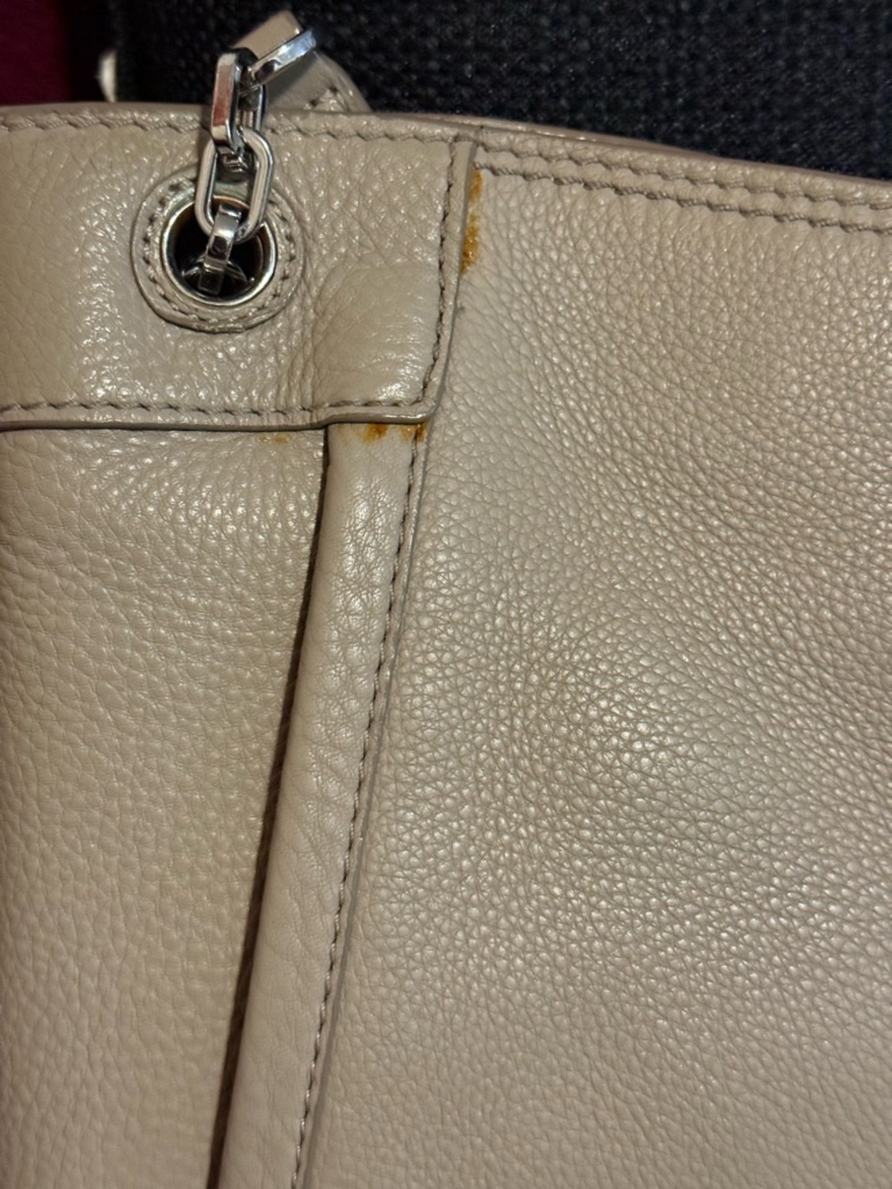 Tory Burch Britten Slouchy Tote - French Gray - Picture 11 of 12